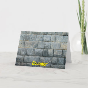 Mauer von Inka, Ecuador Karte