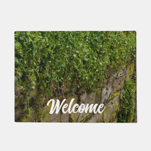 Mauer von Ivy Begrüßungstür Fußmatte (Vorderseite)