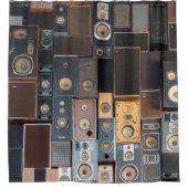 Mauer von Lautsprecher Duschvorhang (Vorderseite)