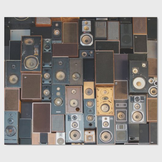 Mauer von Lautsprecher Geschenkpapier (Flach)