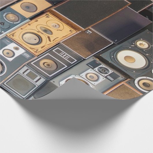 Mauer von Lautsprecher Geschenkpapier (Ecke)