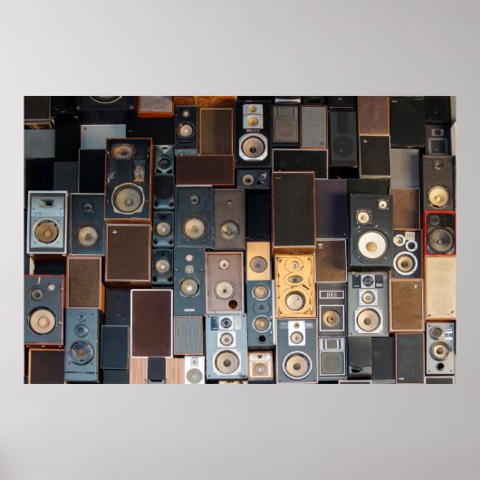 Mauer von Lautsprecher Poster (Vorne)