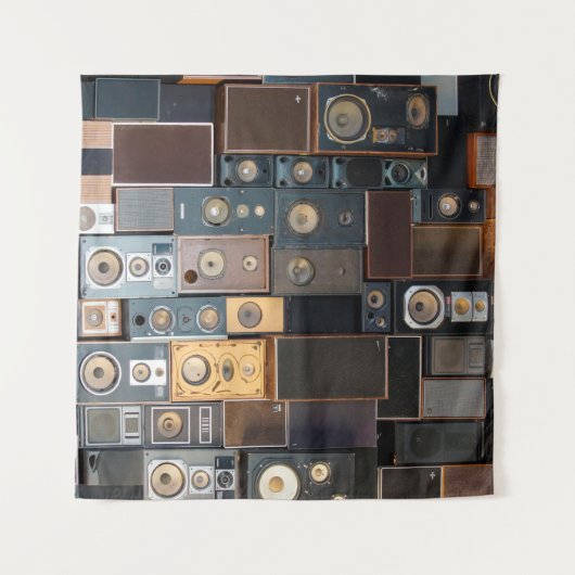 Mauer von Lautsprecher Wandteppich (Vorderseite (Horizontal))