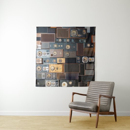 Mauer von Lautsprecher Wandteppich (Beispiel (Horizontal))
