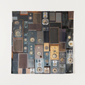 Mauer von Lautsprecher Wandteppich (Vorderseite)