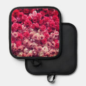 Mauer von Rose Topflappen (Vorderseite/Rückseite)
