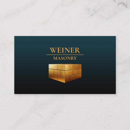 Mauerbau - Visitenkarte (Vorderseite)