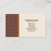 Mauerbau Visitenkarte (Rückseite)