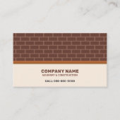 Mauerbau Visitenkarte (Vorderseite)
