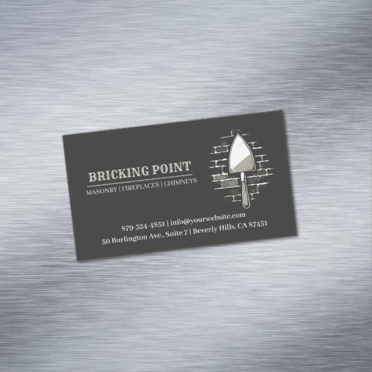 Mauerbauten Magnetische Visitenkarte (Beispiel)