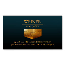 Mauerbauten Magnetische Visitenkarte