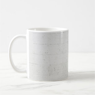Mauerbeton aus weißem gestrichenem Beton Kaffeetasse