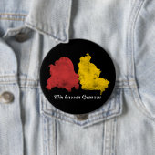 Mauerfall - Wir hassen Grenzen Button (Beispiel)