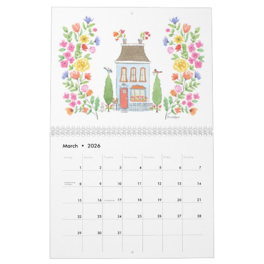 Mauerkalender 2025 / Mittel 8,5"h x 11"w Kalender (Mär 2026)