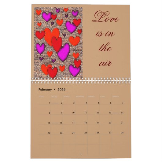 Mauerkalender 2026 kalender (Feb 2026)