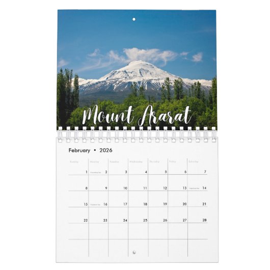 Mauerkalender für die Vulkansammlung Kalender (Feb 2026)