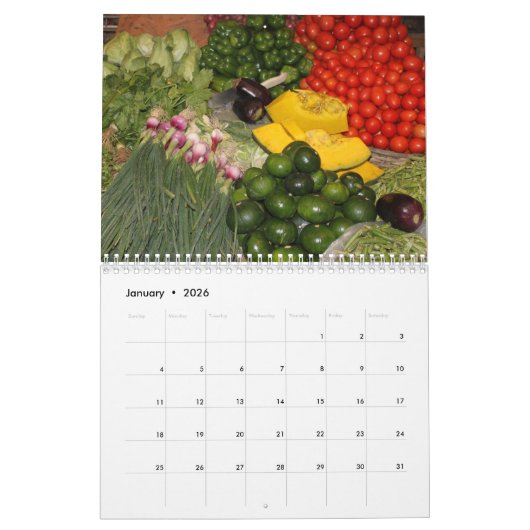 Mauerkalender für Obst und Gemüse 2024 Kalender (Jan 2026)