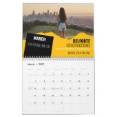 Mauerkalender | Gelb- und Schwarzkran Kalender (Mär 2027)