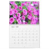 Mauerkalender nach Monat mit Blume Kalender (Mär 2027)