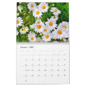 Mauerkalender nach Monat mit Blume Kalender (Jan 2027)