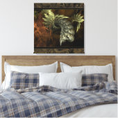 Mauerkunst des aufstrebenden Fraktals Leinwanddruck (Insitu (Schlafzimmer))