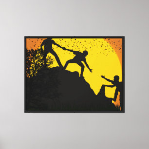 Mauerkunst Leinwanddruck