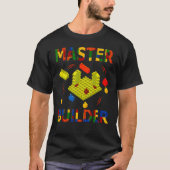 Mauerstauber blockt Master Builder Kids T-Shirt (Vorderseite)