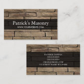 Mauerstein-Baukarte Visitenkarte (Vorne/Hinten)