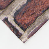 Mauersteine aus roten Ziegeln Fleecedecke (Ecke)