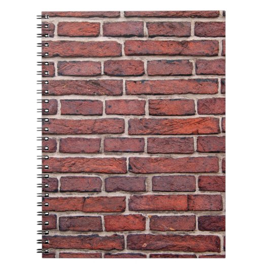 Mauersteine aus roten Ziegeln Notizblock (Vorderseite)