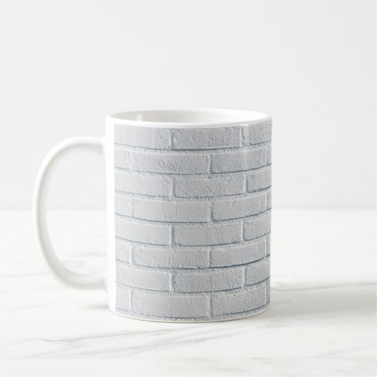 Mauersteine aus weißem Stein Kaffeetasse (Links)