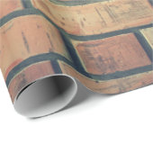 Mauersteine aus Ziegelstein Geschenkpapier (Rolleneckpunkt)