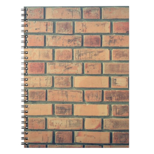 Mauersteine aus Ziegelstein Notizblock (Vorderseite)