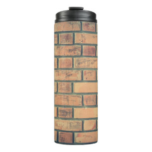 Mauersteine aus Ziegelstein Thermosbecher