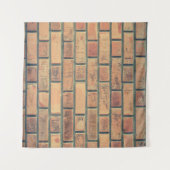 Mauersteine aus Ziegelstein Wandteppich (Vorderseite (Horizontal))