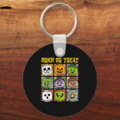 Mauersteine oder Leckerei Halloween-Meisterbaustei Schlüsselanhänger (Vorderseite)