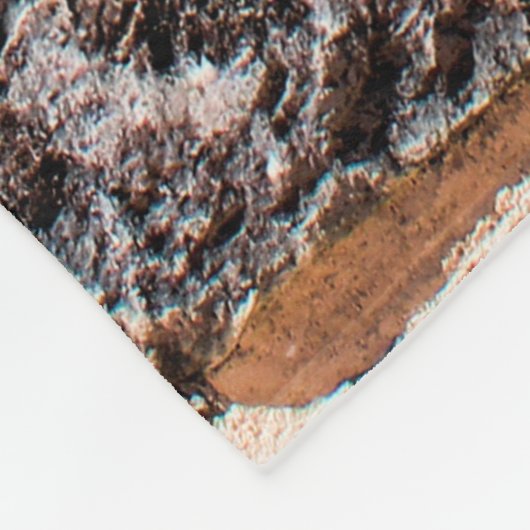 Mauersteinstruktur Fleecedecke (Ecke)