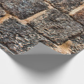 Mauersteinstruktur Geschenkpapier (Ecke)