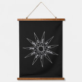 Mauertapete aus Holz Wandteppich Mit Holzrahmen (Vorderseite)