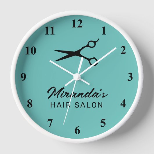 Maueruhr mit Firmenname Uhr (Vorderseite)