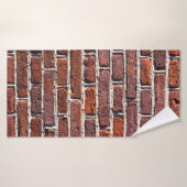 Mauerwerk aus rotem Ziegelstein Badehandtuch (Badehandtuch)