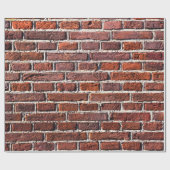 Mauerwerk aus rotem Ziegelstein Geschenkpapier (Flach)