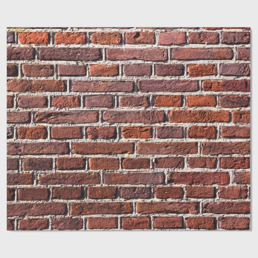 Mauerwerk aus rotem Ziegelstein Geschenkpapier (Flach)