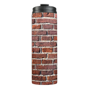 Mauerwerk aus rotem Ziegelstein Thermosbecher