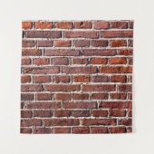 Mauerwerk aus rotem Ziegelstein Wandteppich (Vorderseite)