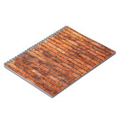 Mauerwerk aus Ziegelmauer Notizblock (Linke Seite)