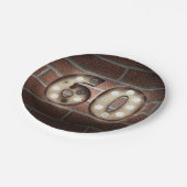 Mauerwerk aus Ziegelstein aus dem 60. Pappteller (Schrägansicht)