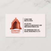 Mauerwerk Chimney Business Card Visitenkarte (Vorderseite)