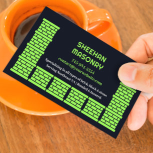 Mauerwerk Chimney Business Card Visitenkarte