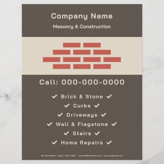 Mauerwerk Flyer (Vorne)